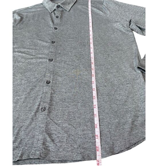 Zachary Prell Mens Bill Stretch Knit Button Up Shirt Lightweight Polo Size Large - Picture 8 of 11